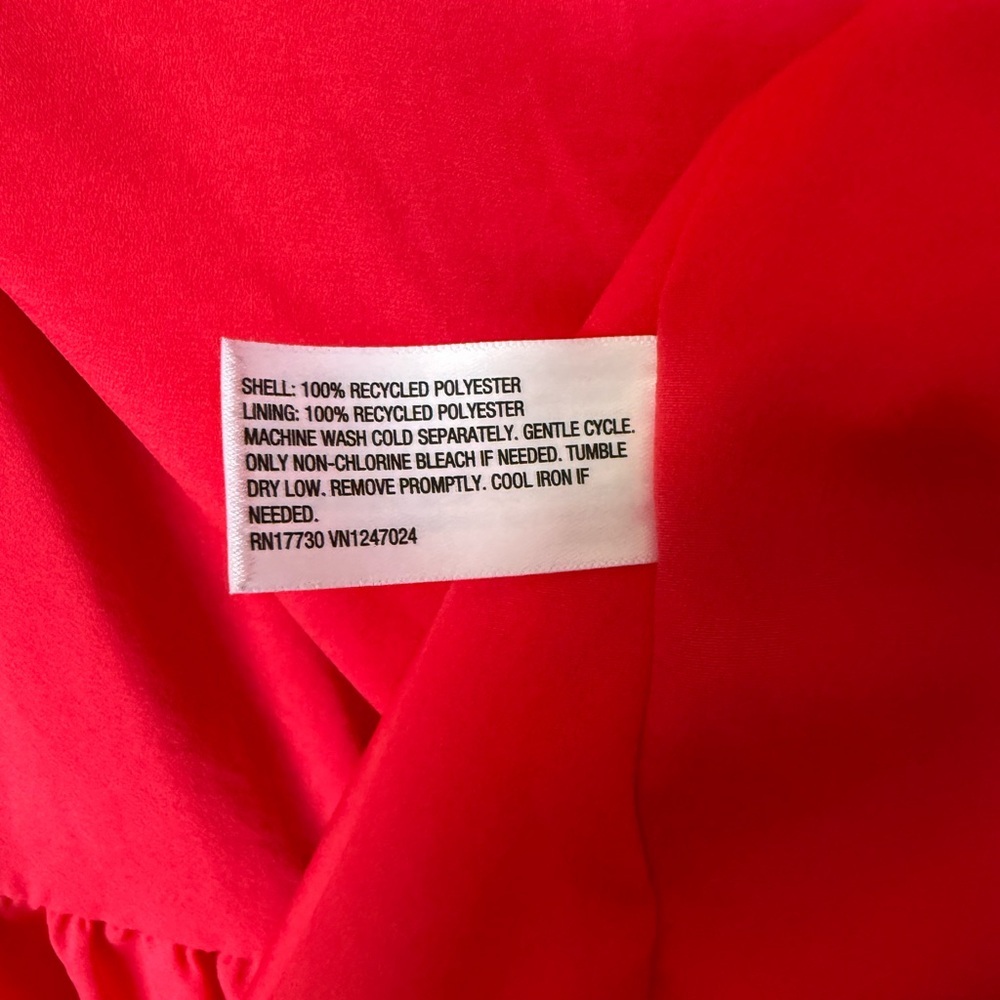 A New Day Hot Pink Halter Tie Neck Midi Dress Pockets Sleeveless Size L NWT - Picture 5 of 5